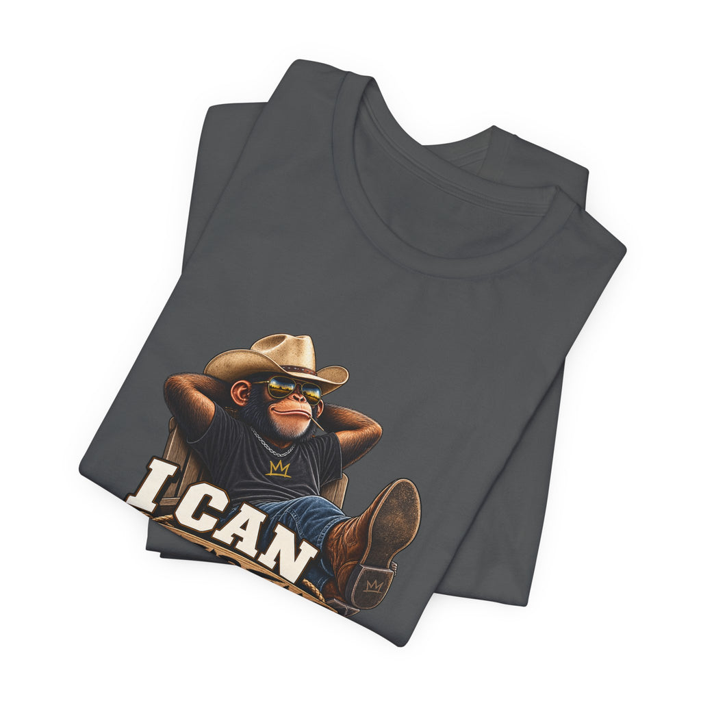 I Can Clear That Bush – Funny Cowboy Monkey T-Shirt