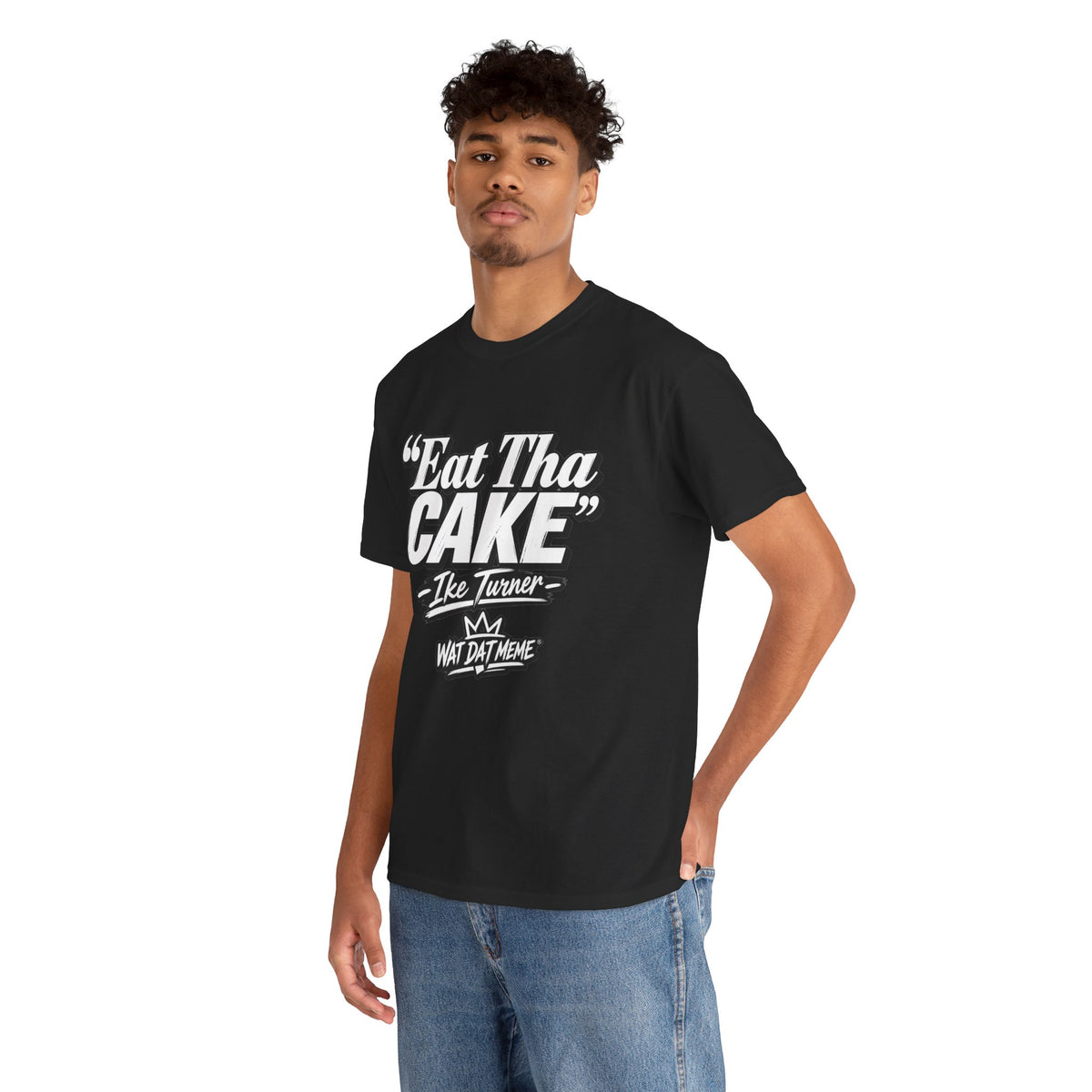 Eat Tha Cake – Retro Quote Heavyweight T-Shirt