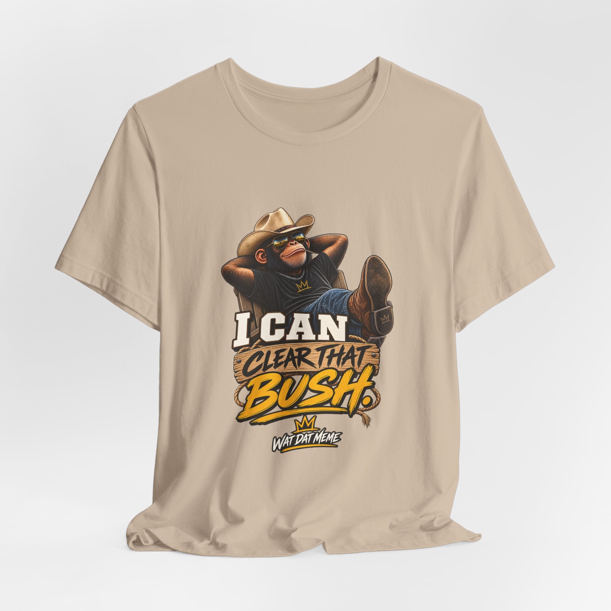 I Can Clear That Bush – Funny Cowboy Monkey T-Shirt