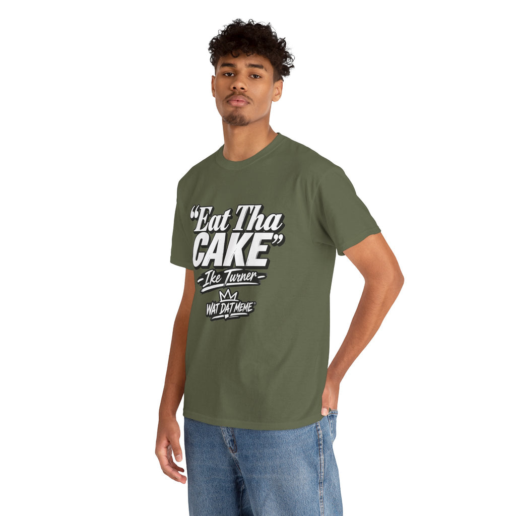 Eat Tha Cake – Retro Quote Heavyweight T-Shirt