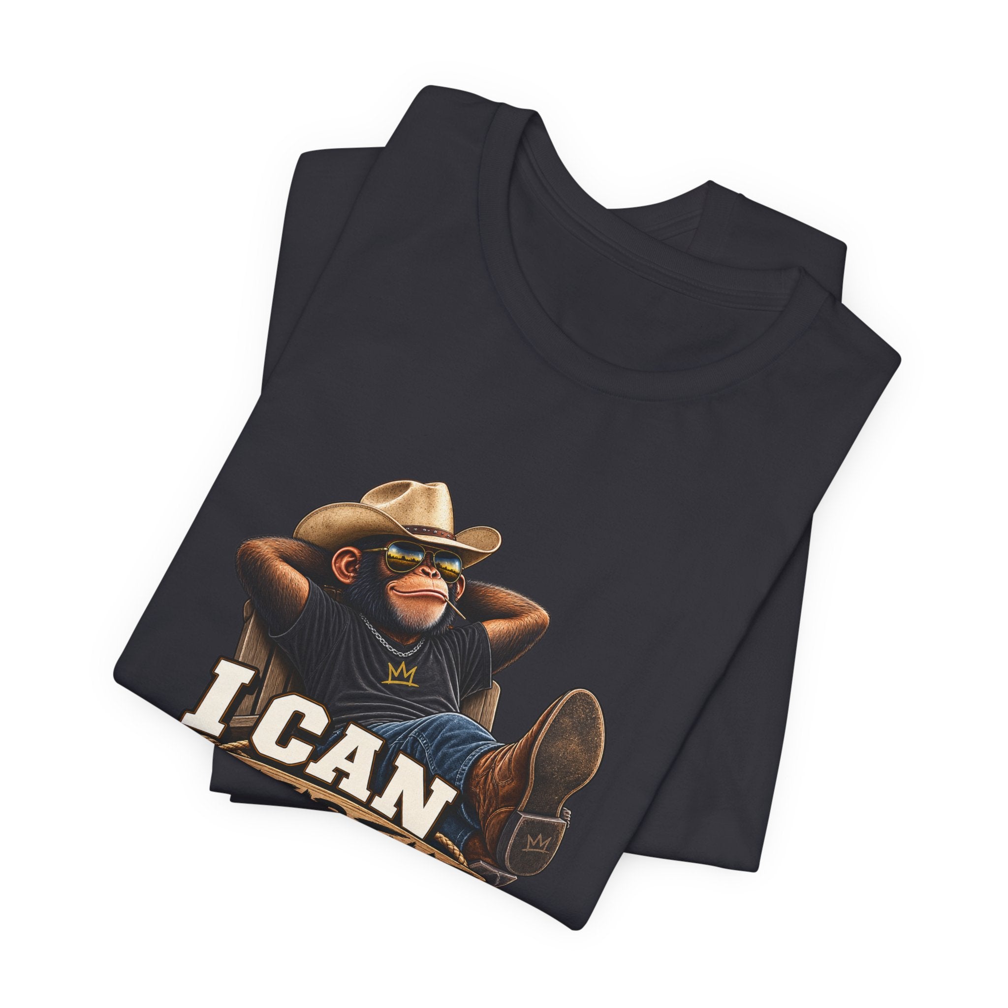 I Can Clear That Bush – Funny Cowboy Monkey T-Shirt