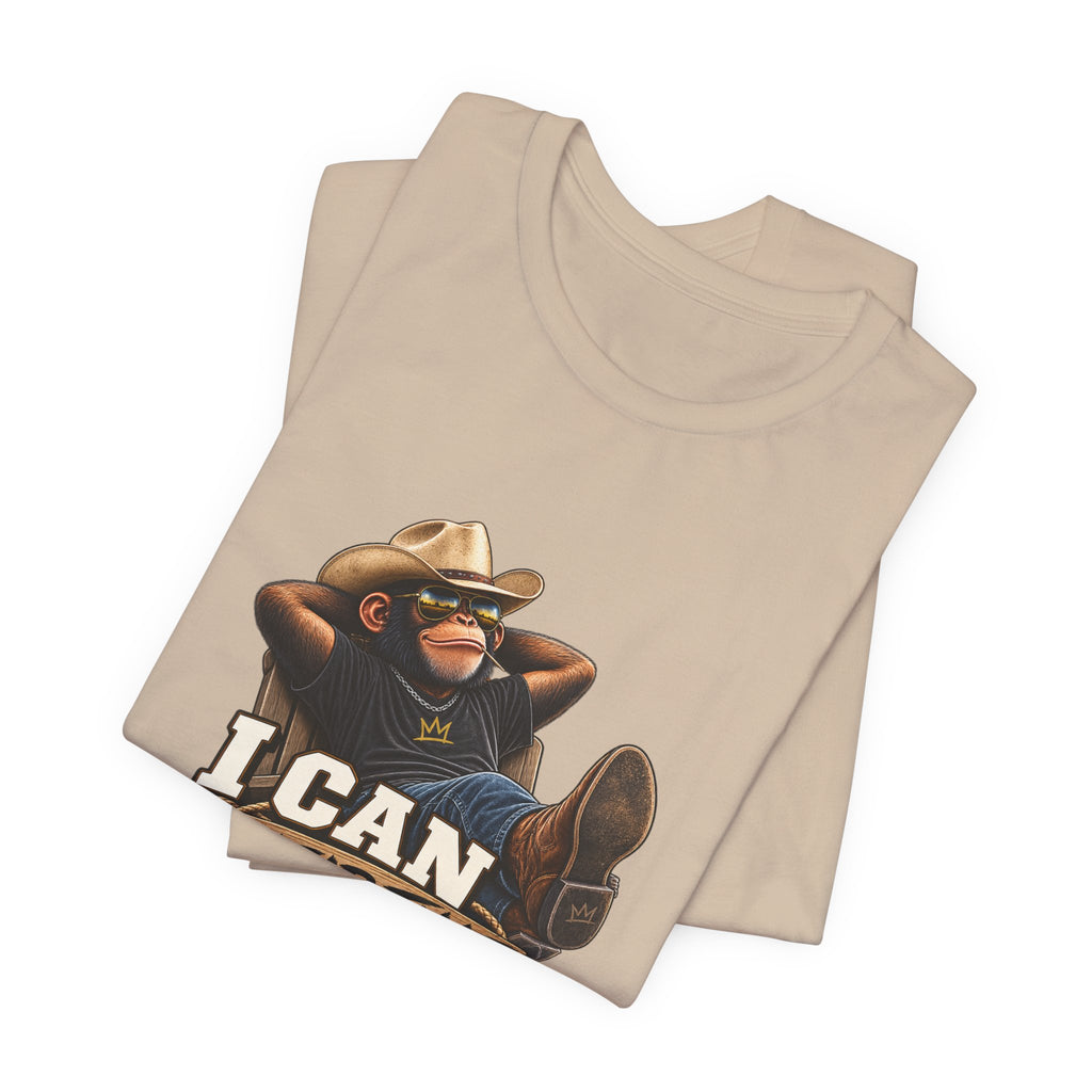 I Can Clear That Bush – Funny Cowboy Monkey T-Shirt