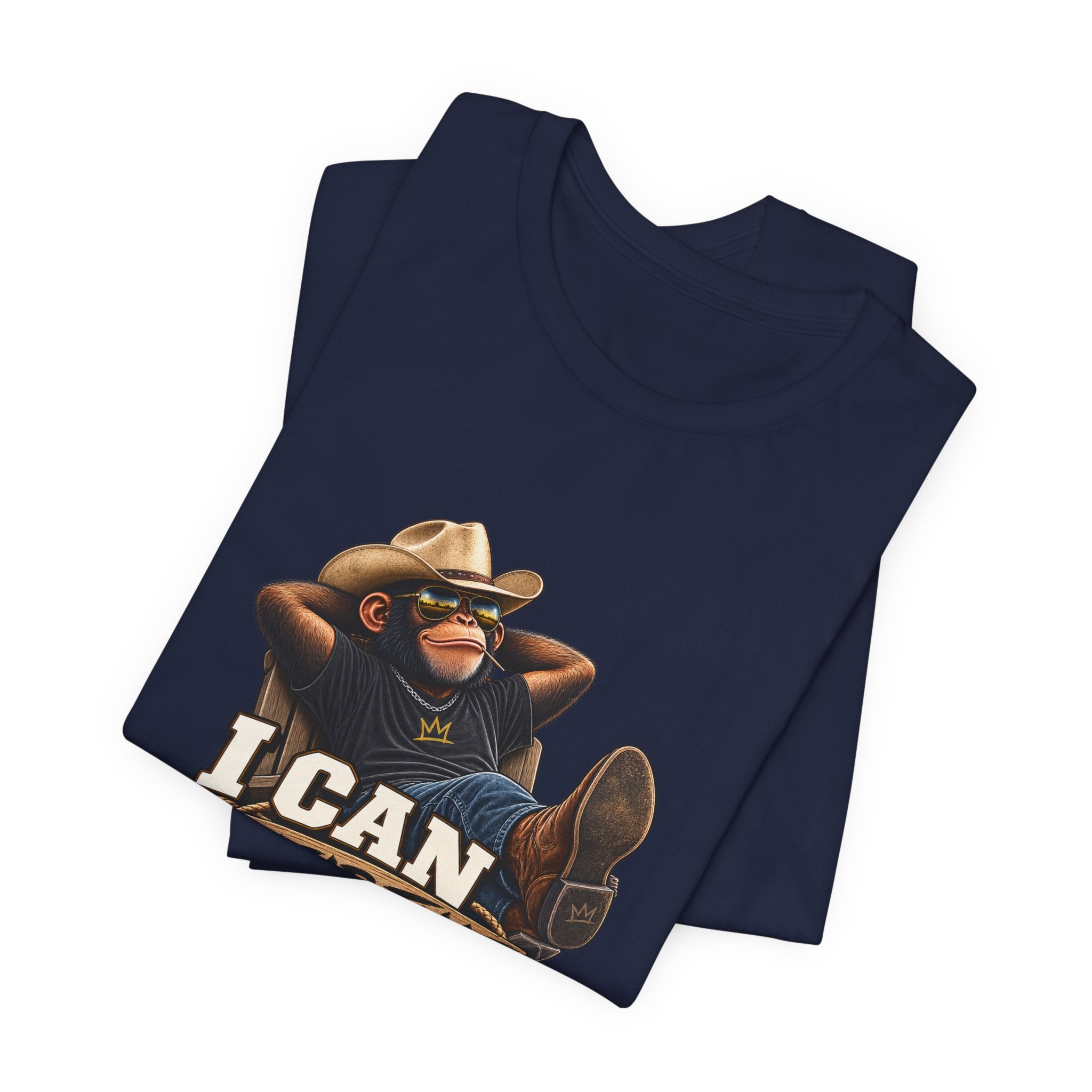 I Can Clear That Bush – Funny Cowboy Monkey T-Shirt