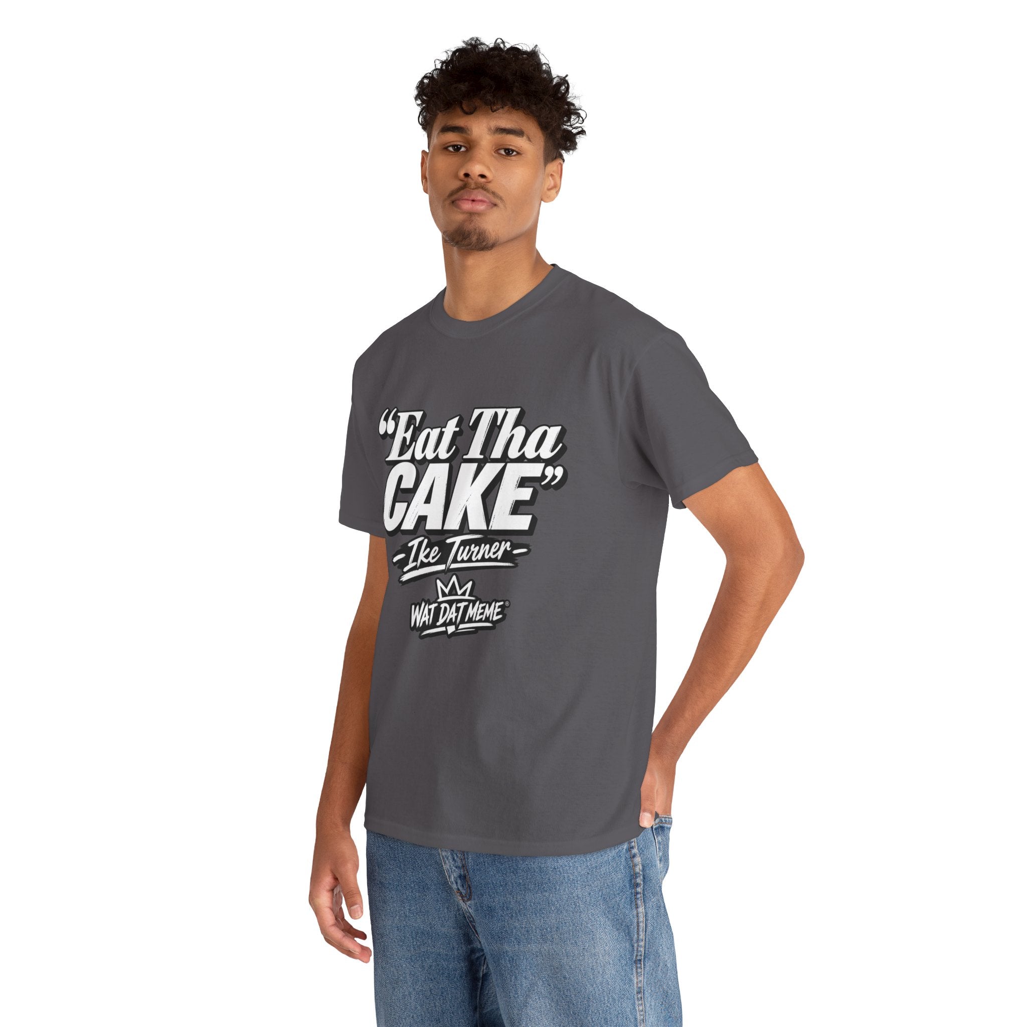 Eat Tha Cake – Retro Quote Heavyweight T-Shirt