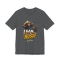 I Can Clear That Bush funny cowboy monkey T-shirt in asphalt